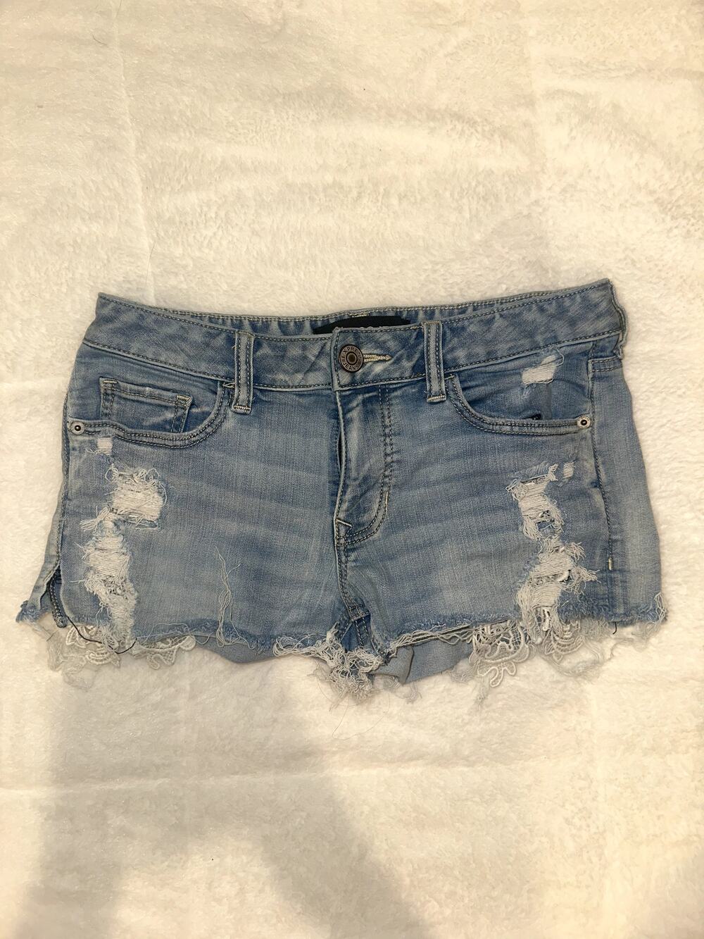 express denim shorts